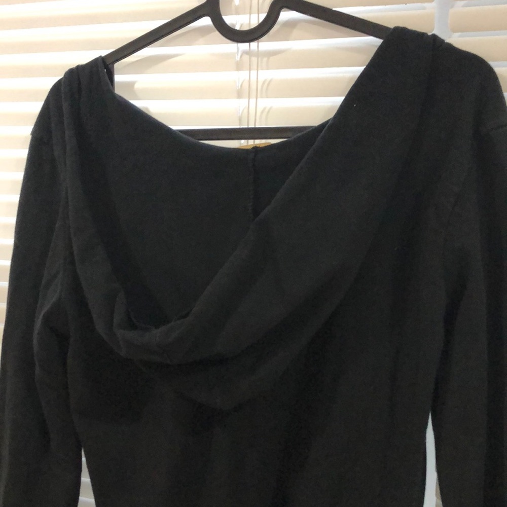 Vintage Havana shirt/dress hooded Small Black EUC - Picture 5 of 6